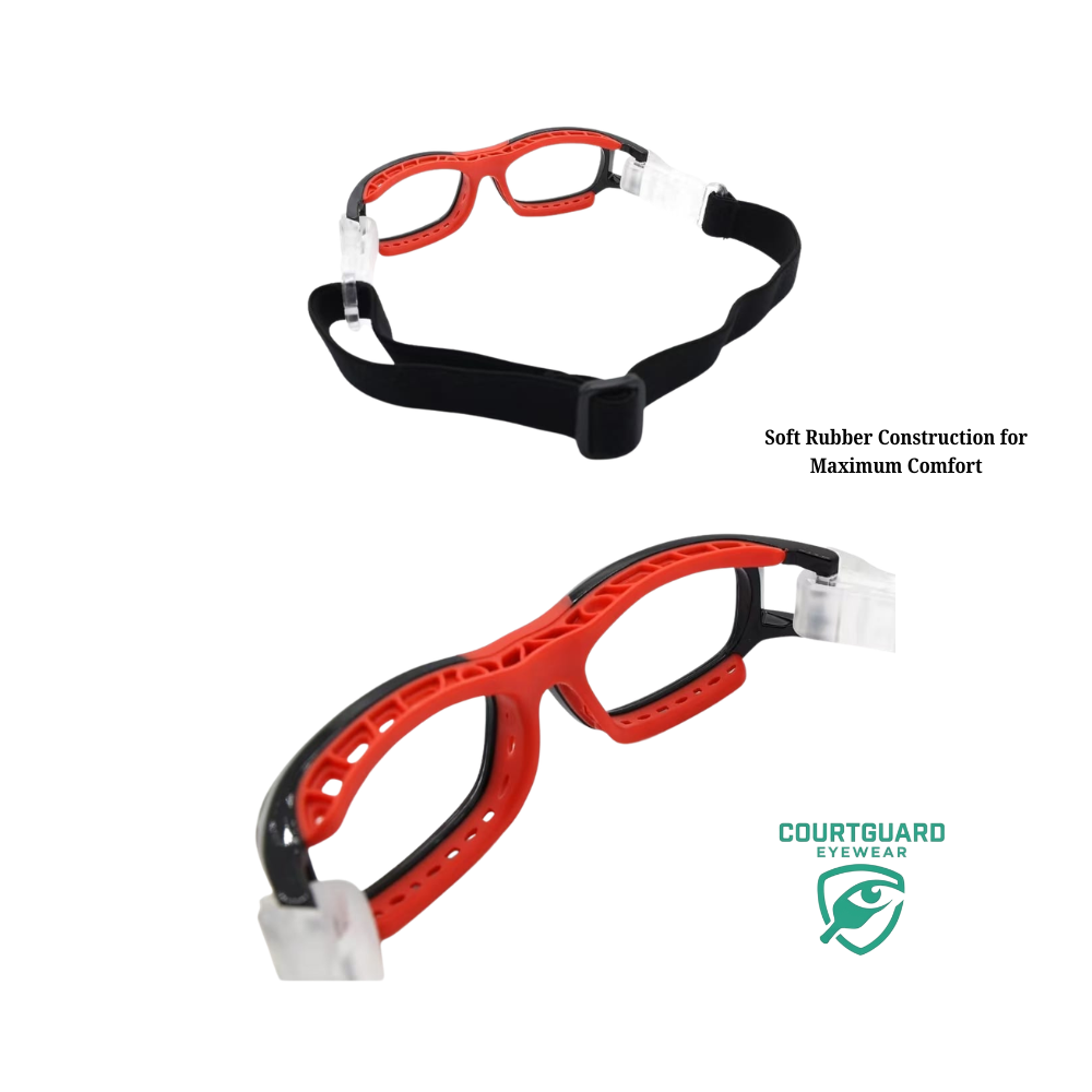 Courtguard pickleball protective goggles features