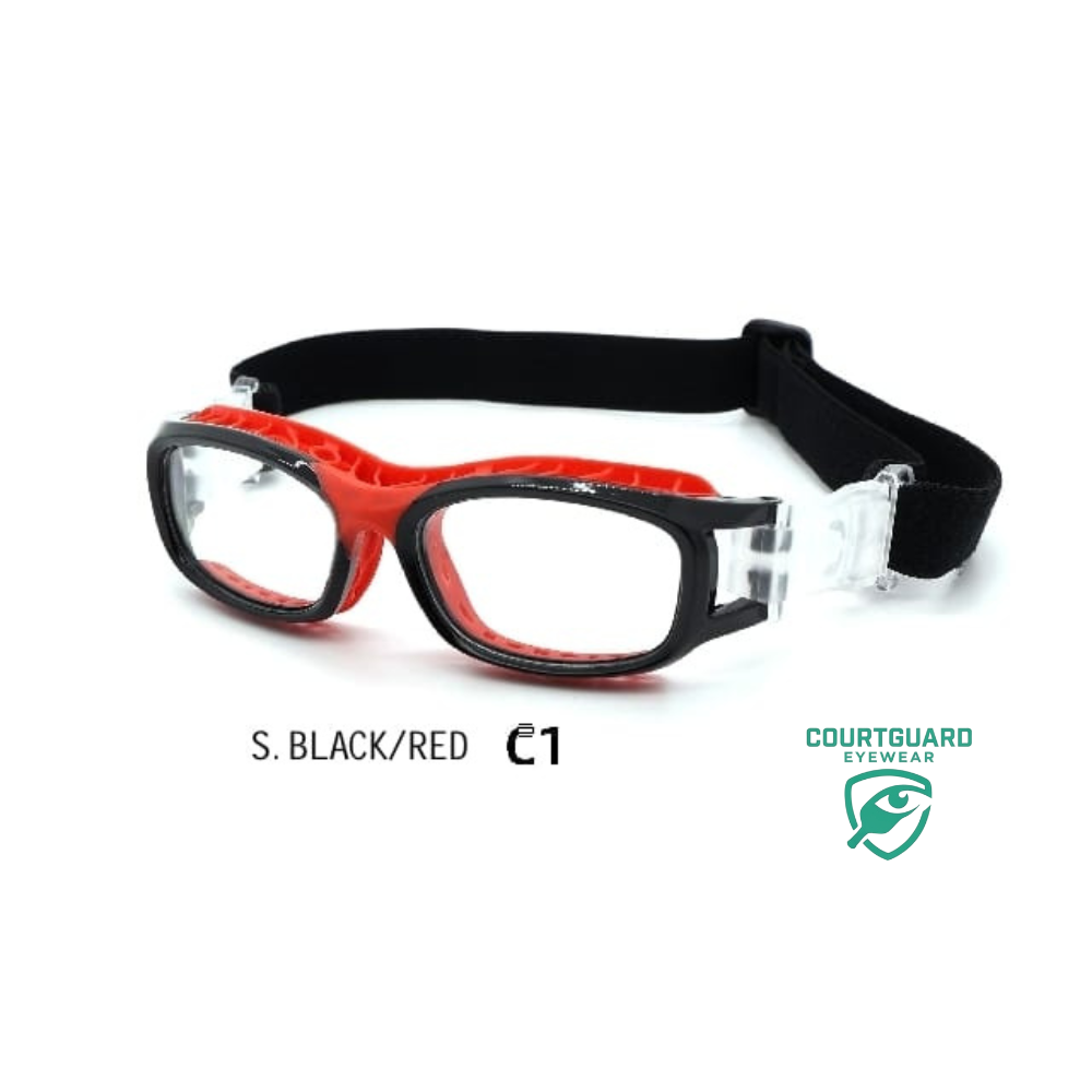 Courtguard s black red c1